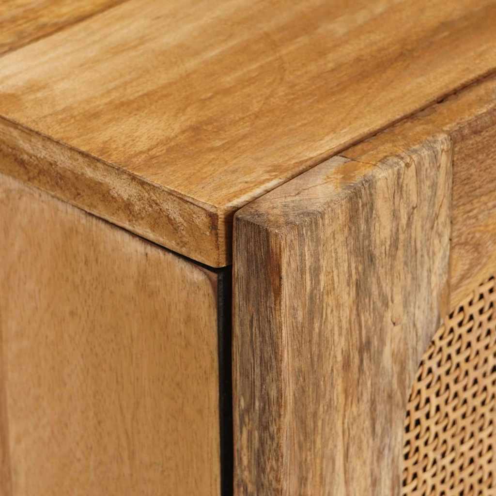 vidaXL Ντουλάπι TV με πόρτα Καφέ 105 x 33 x 46 εκ. Στερεό ξύλο μάνγκο