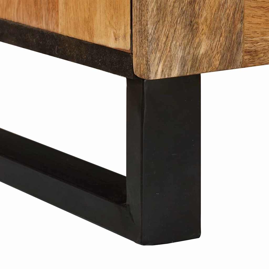 vidaXL Ντουλάπι TV με πόρτα Καφέ 105 x 33 x 46 εκ. Στερεό ξύλο μάνγκο