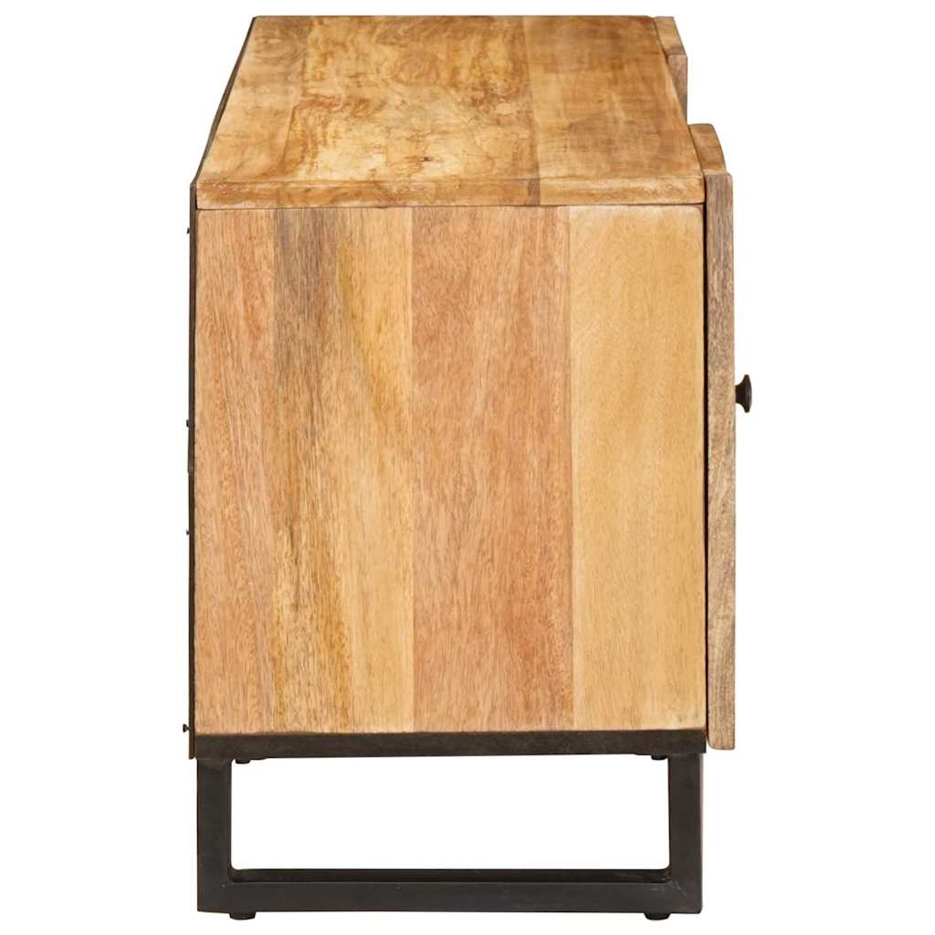 vidaXL Ντουλάπι TV με πόρτα Καφέ 105 x 33 x 46 εκ. Στερεό ξύλο μάνγκο