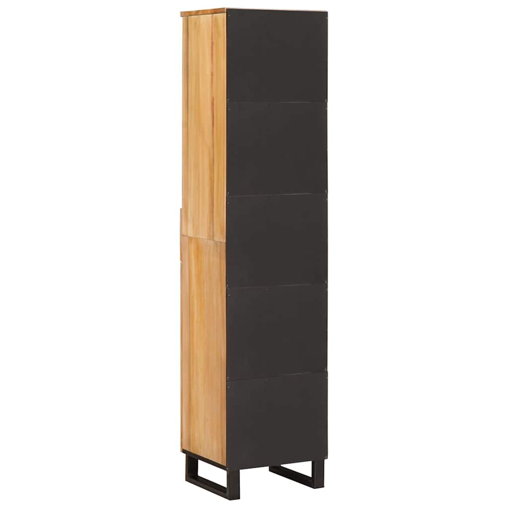 vidaXL Ντουλάπι Μπάνιου Καφέ 38 x 33 x 160 εκ. Στερεό ξύλο μάνγκο