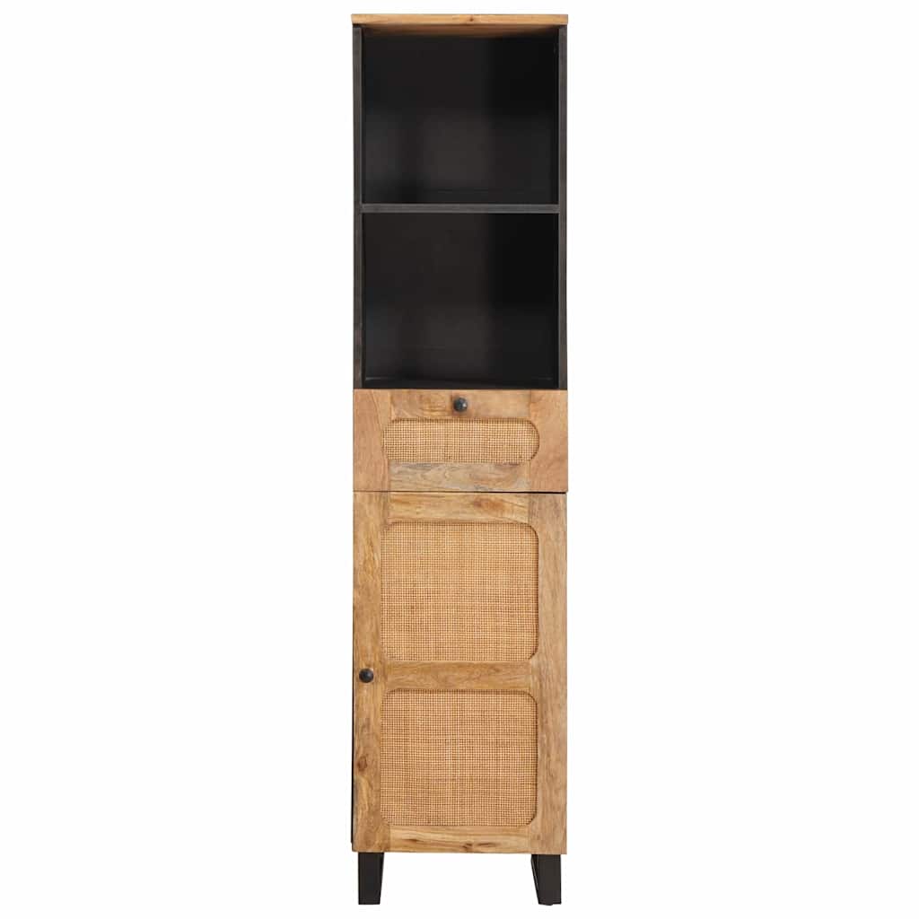 vidaXL Ντουλάπι Μπάνιου Καφέ 38 x 33 x 160 εκ. Στερεό ξύλο μάνγκο