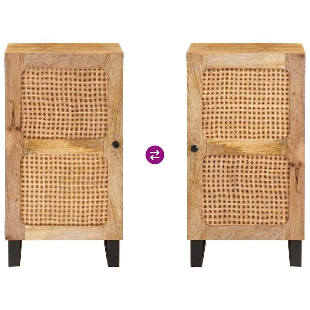 vidaXL Πλαϊνό γραφείο Καφέ 40 x 33 x 75 εκ. Στερεό ξύλο μάνγκο