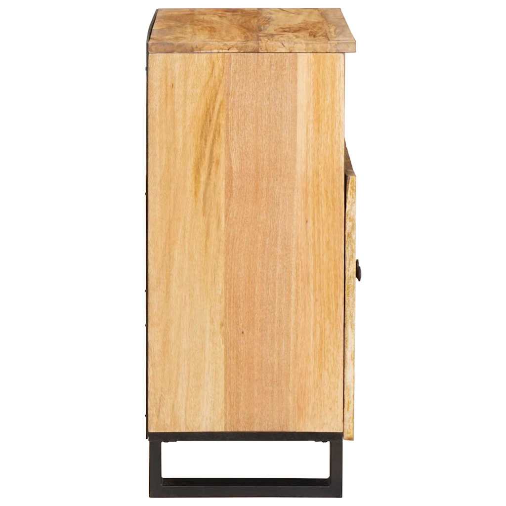vidaXL Πλαϊνό γραφείο με πόρτα Καφέ 60 x 33 x 75 cm Στερεό ξύλο μάνγκο