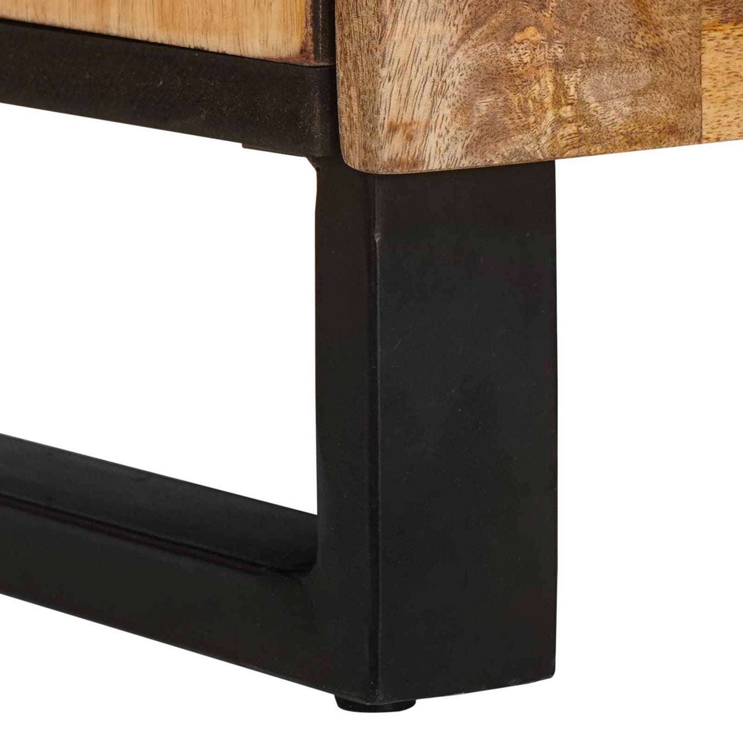 vidaXL Highboard με αποθήκευση Καφέ 90 x 33 x 75 εκ Στερεό ξύλο μάνγκο