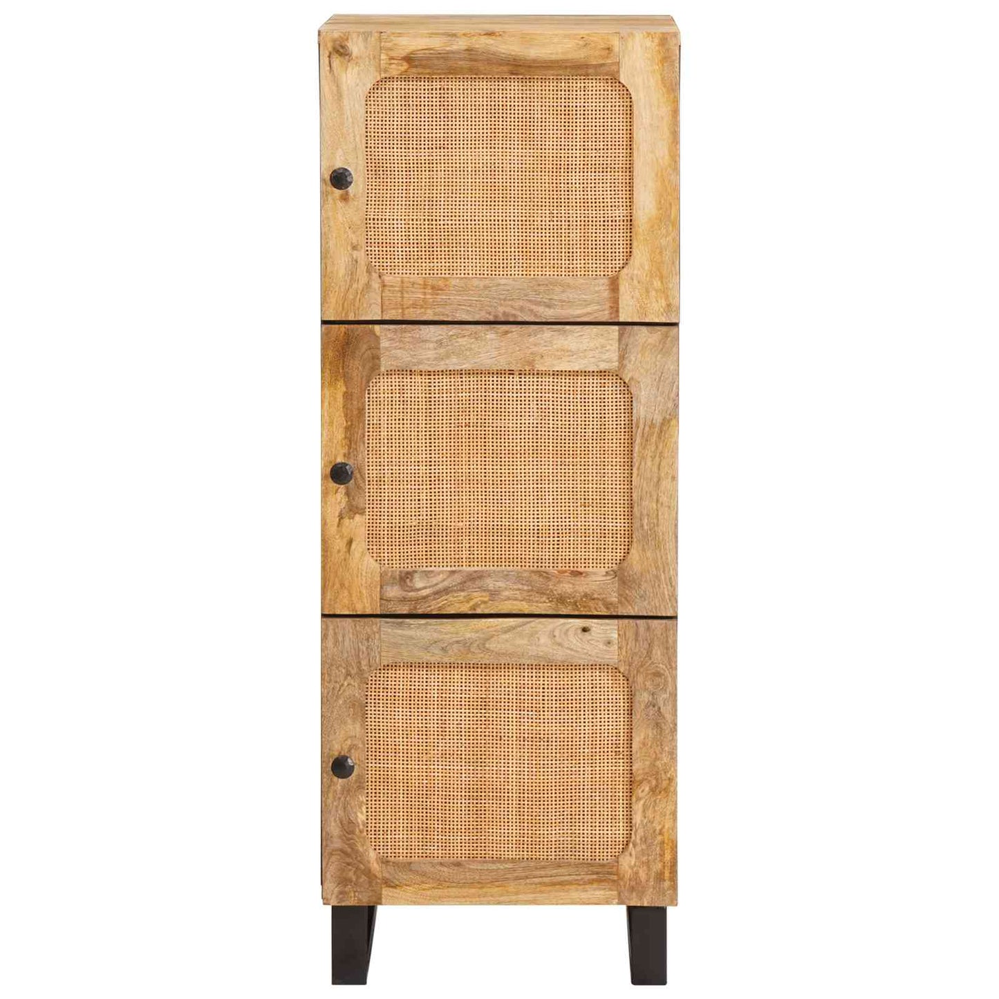 vidaXL Highboard με αποθήκευση Καφέ 90 x 33 x 75 εκ Στερεό ξύλο μάνγκο