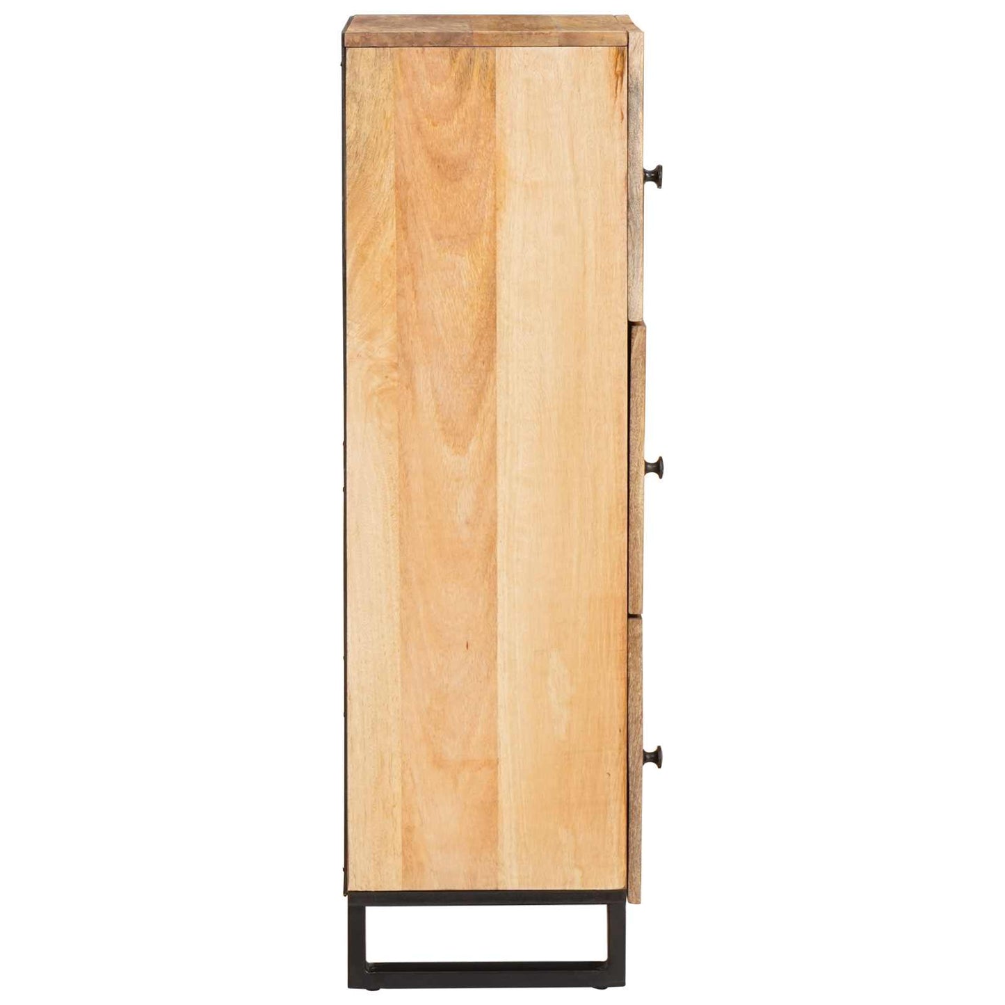 vidaXL Highboard με αποθήκευση Καφέ 90 x 33 x 75 εκ Στερεό ξύλο μάνγκο