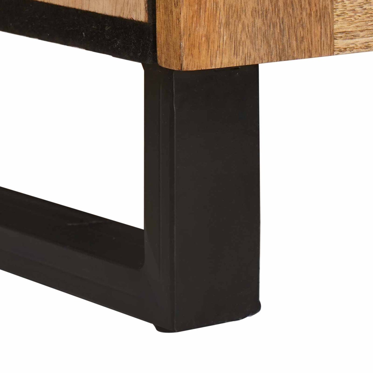vidaXL Highboard με συρτάρι Καφέ 40 x 33 x 110 εκ Στερεό ξύλο μάνγκο