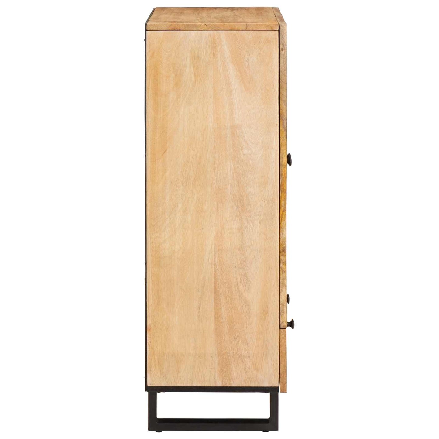 vidaXL Highboard με συρτάρι Καφέ 40 x 33 x 110 εκ Στερεό ξύλο μάνγκο
