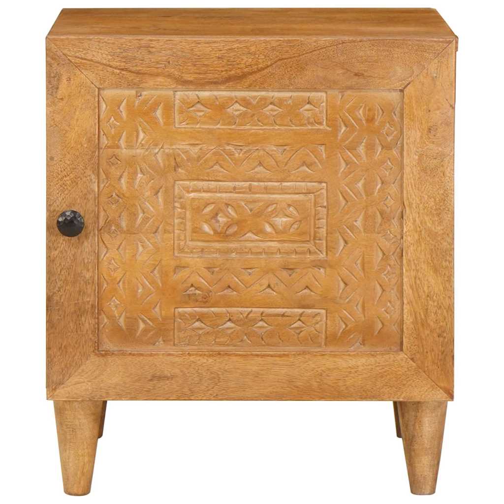 vidaXL Κομοδίνο 2 pcs Ανοιχτό καφέ 40 x 33 x 46 εκ. Μασίφ ξύλο μάνγκο