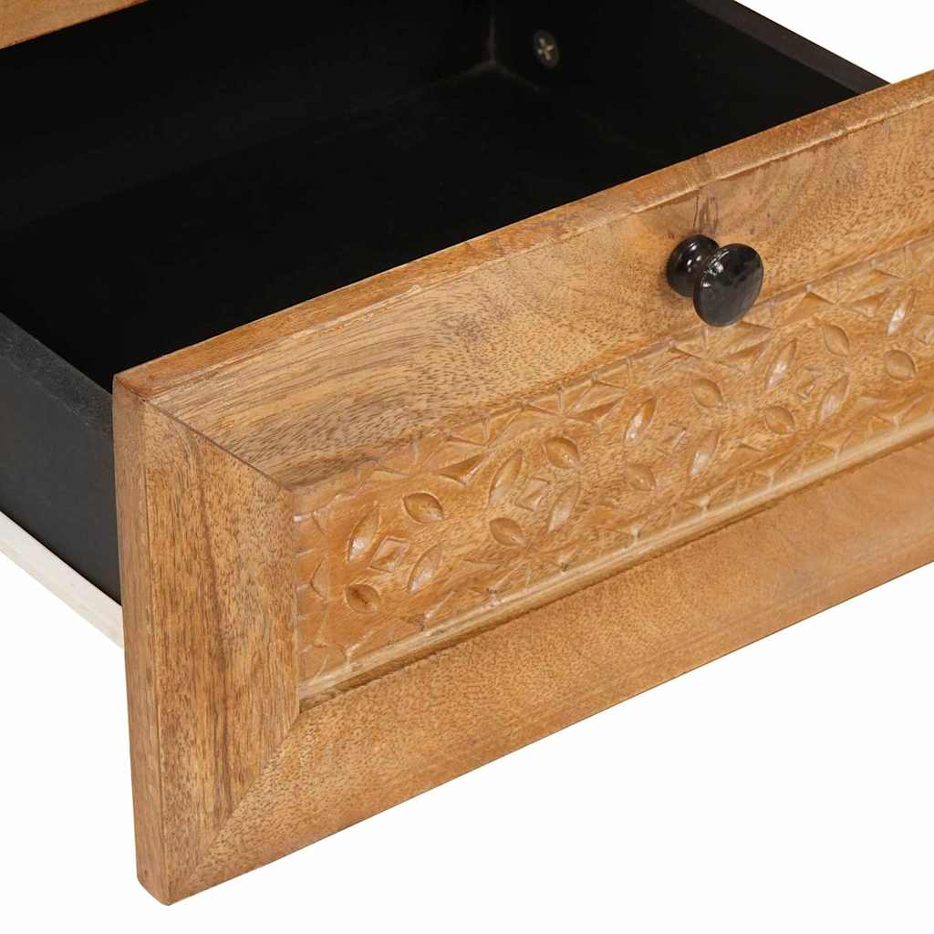 vidaXL Κομοδίνο 2 pcs Ανοιχτό καφέ 40 x 33 x 46 εκ. Μασίφ ξύλο μάνγκο