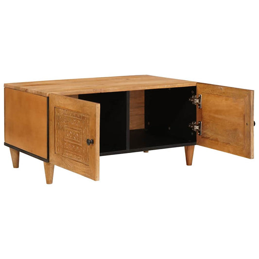 vidaXL Τραπεζάκι σαλονιού με αποθήκευση Ανοιχτό καφέ 80 x 50 x 40 cm