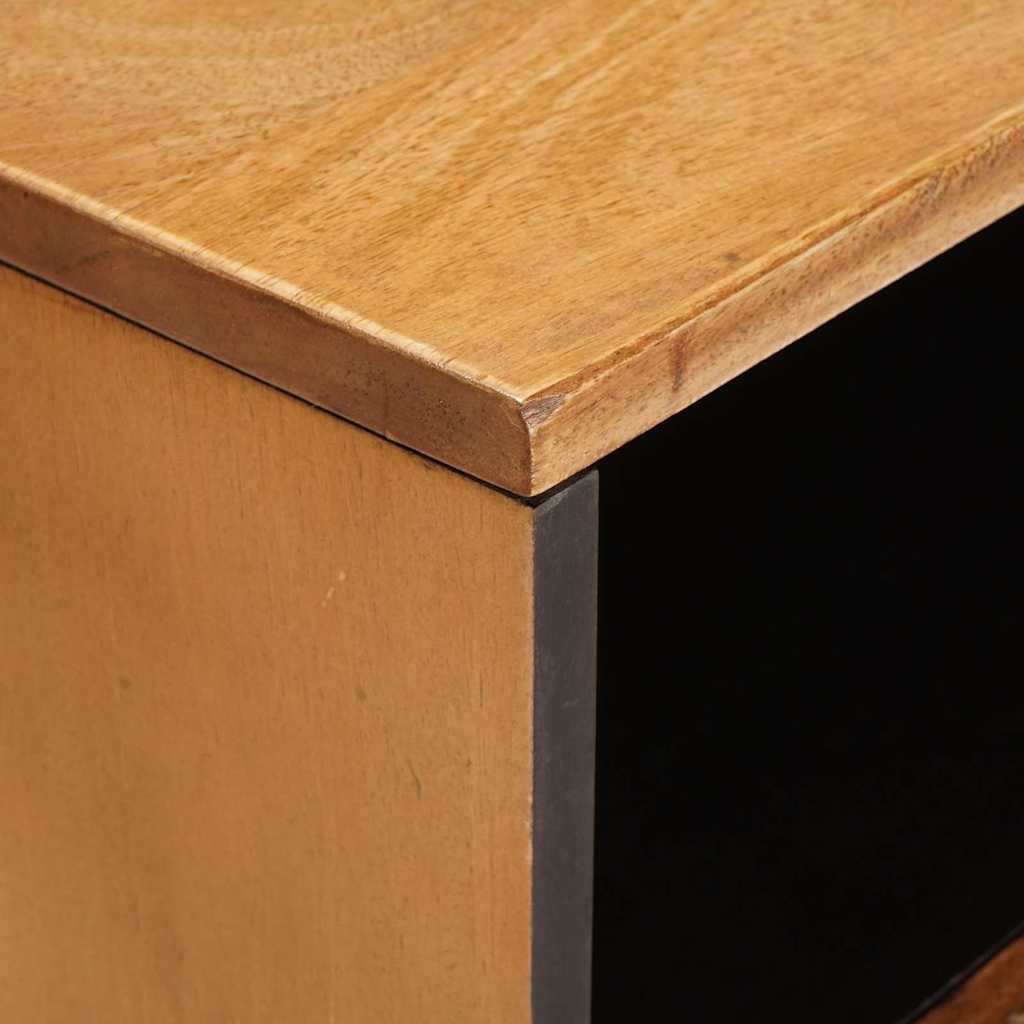 vidaXL Κομοδίνο με ράφι Ανοιχτό καφέ 50 x 33 x 60 εκ Μασίφ ξύλο μάνγκο