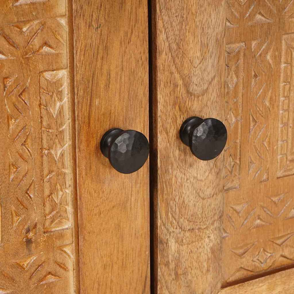 vidaXL Κομοδίνο Ανοιχτό καφέ 50 x 33 x 60 εκ Μασίφ ξύλο μάνγκο