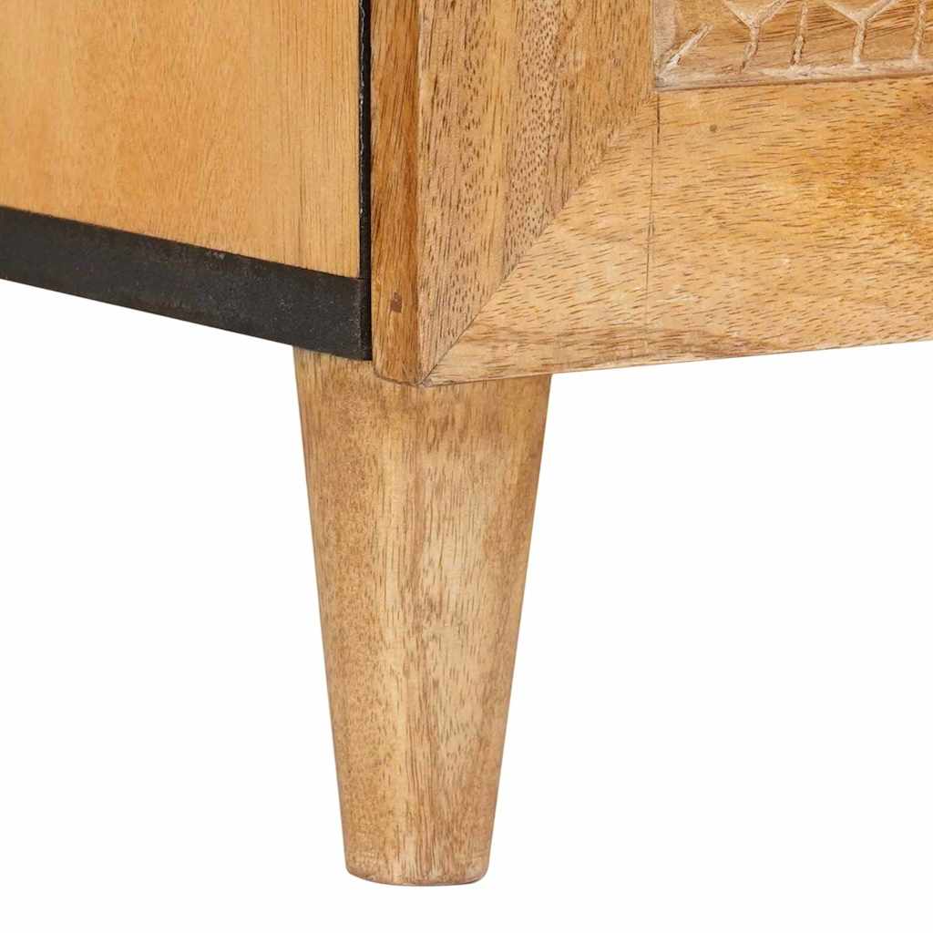 vidaXL Ντουλάπι TV με συρτάρι 100 x 33 x 46 εκ Στερεό ξύλο μάνγκο