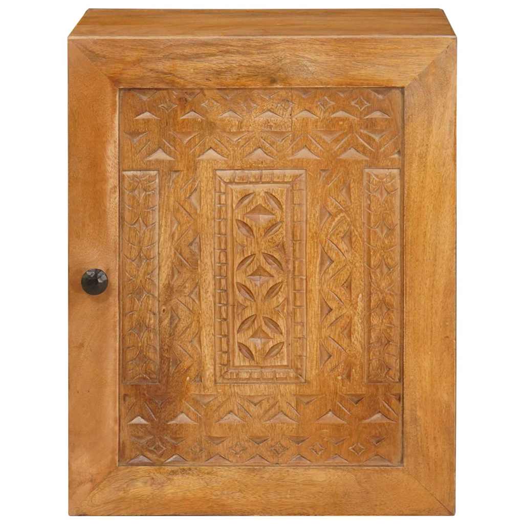 vidaXL Ντουλάπι Μπάνιου Επιτοίχιο Ανοιχτό καφέ 38 x 33.5 x 160 εκ