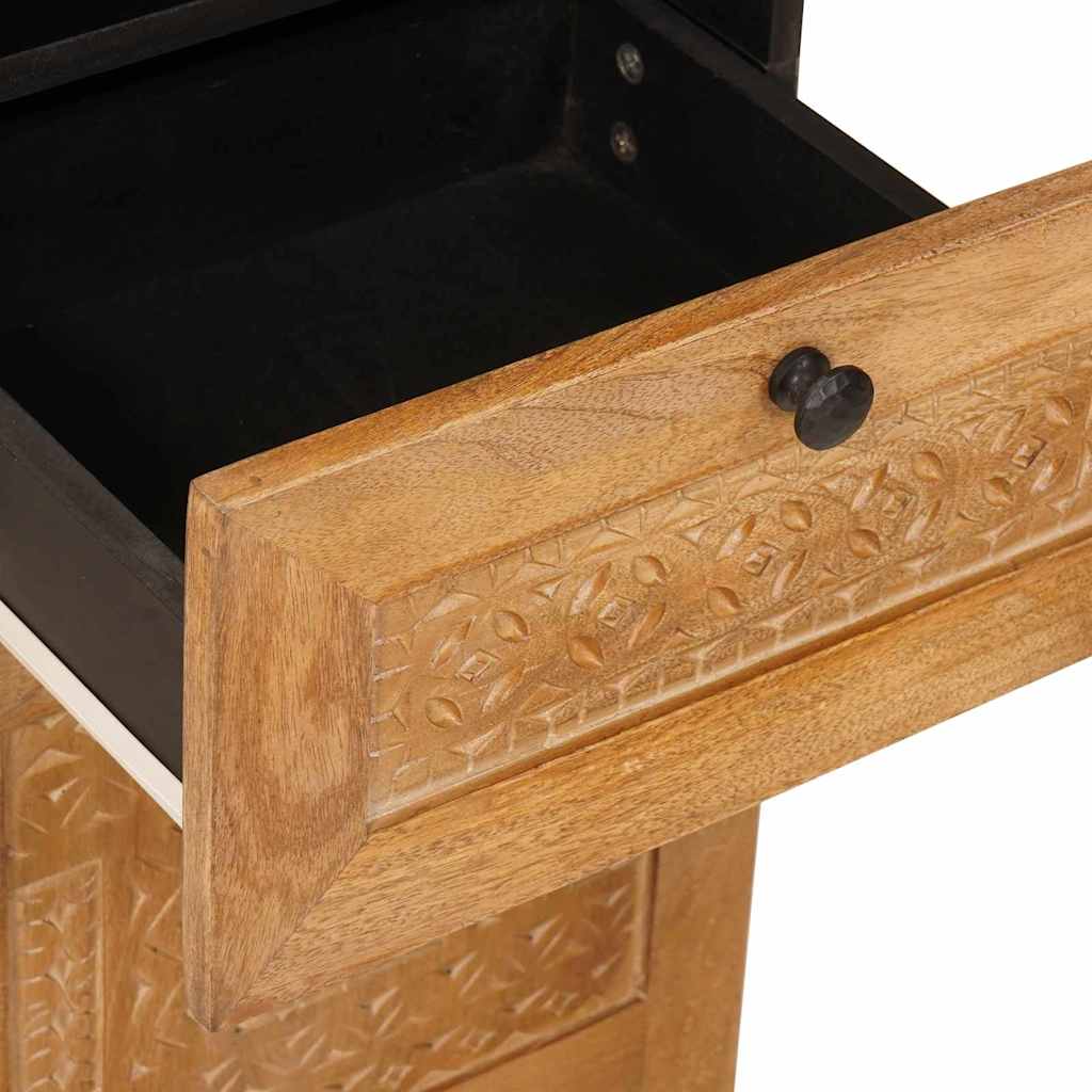 vidaXL Ντουλάπι Μπάνιου με συρτάρι Ανοιχτό καφέ 38 x 33.5 x 160 εκ