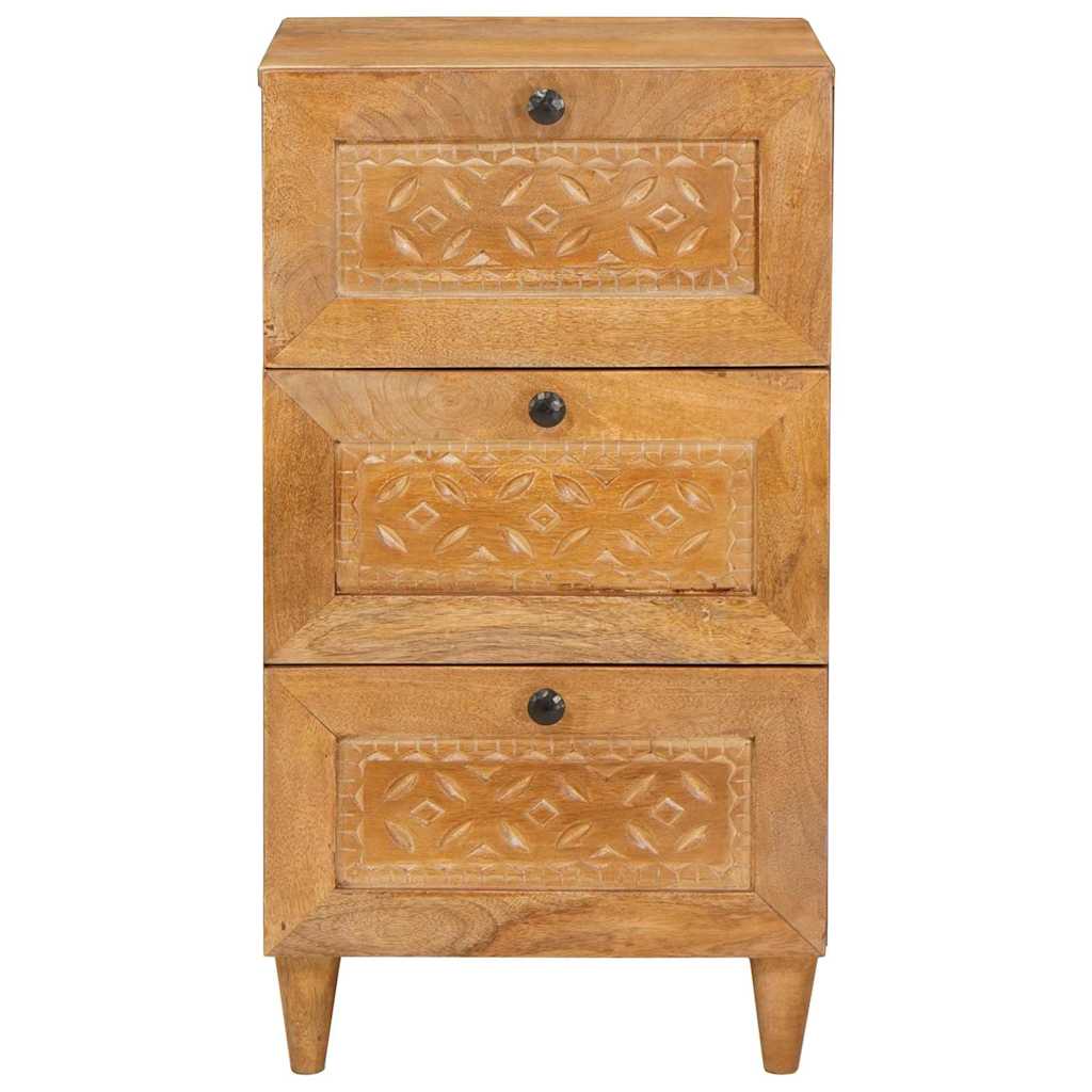 vidaXL Πλαϊνό γραφείο με συρτάρι Ανοιχτό καφέ 33.5 x 40 x 75 εκ