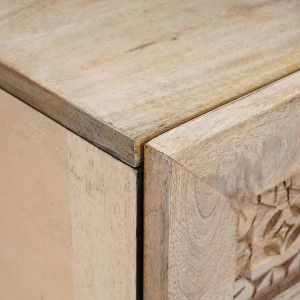 vidaXL Κομοδίνο Λευκό 40 x 33 x 46 εκ. Επεξεργασμένο Ξύλο