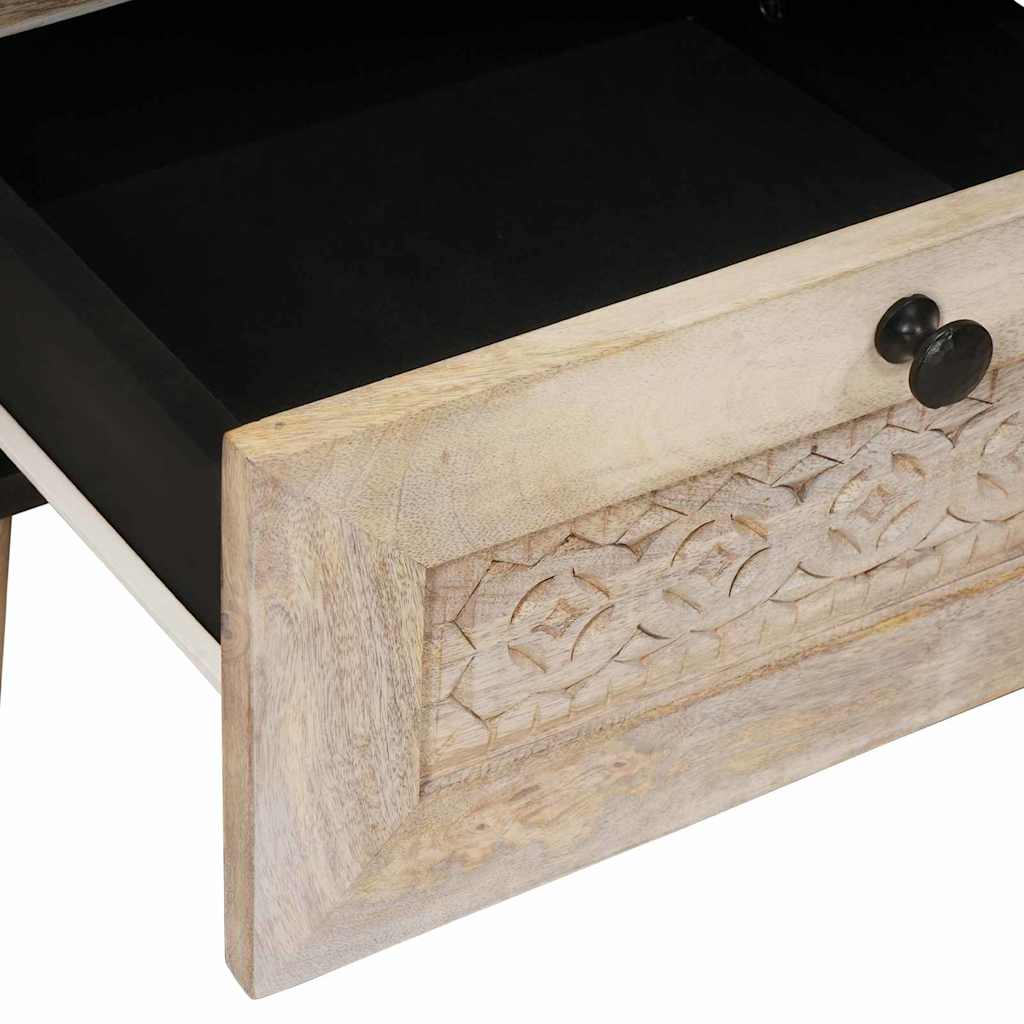 vidaXL Κομοδίνο Λευκό 40 x 33 x 46 εκ. Επεξεργασμένο Ξύλο