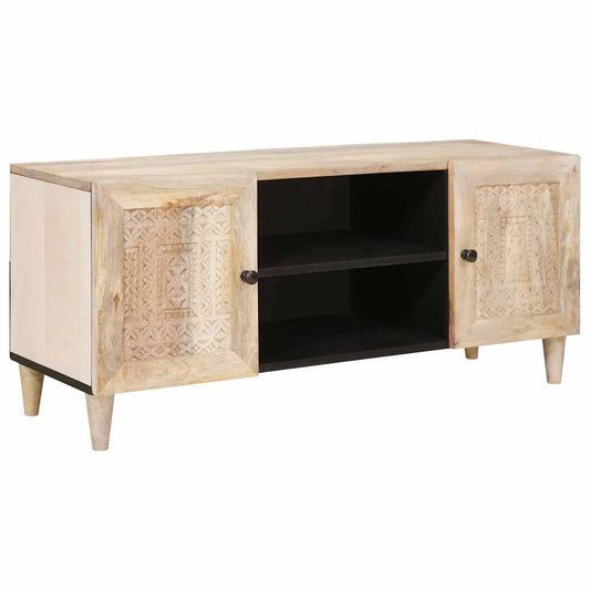 vidaXL Μονάδες TV με ράφι Λευκό 105 x 33 x 46 εκ. Επεξεργασμένο ξύλο