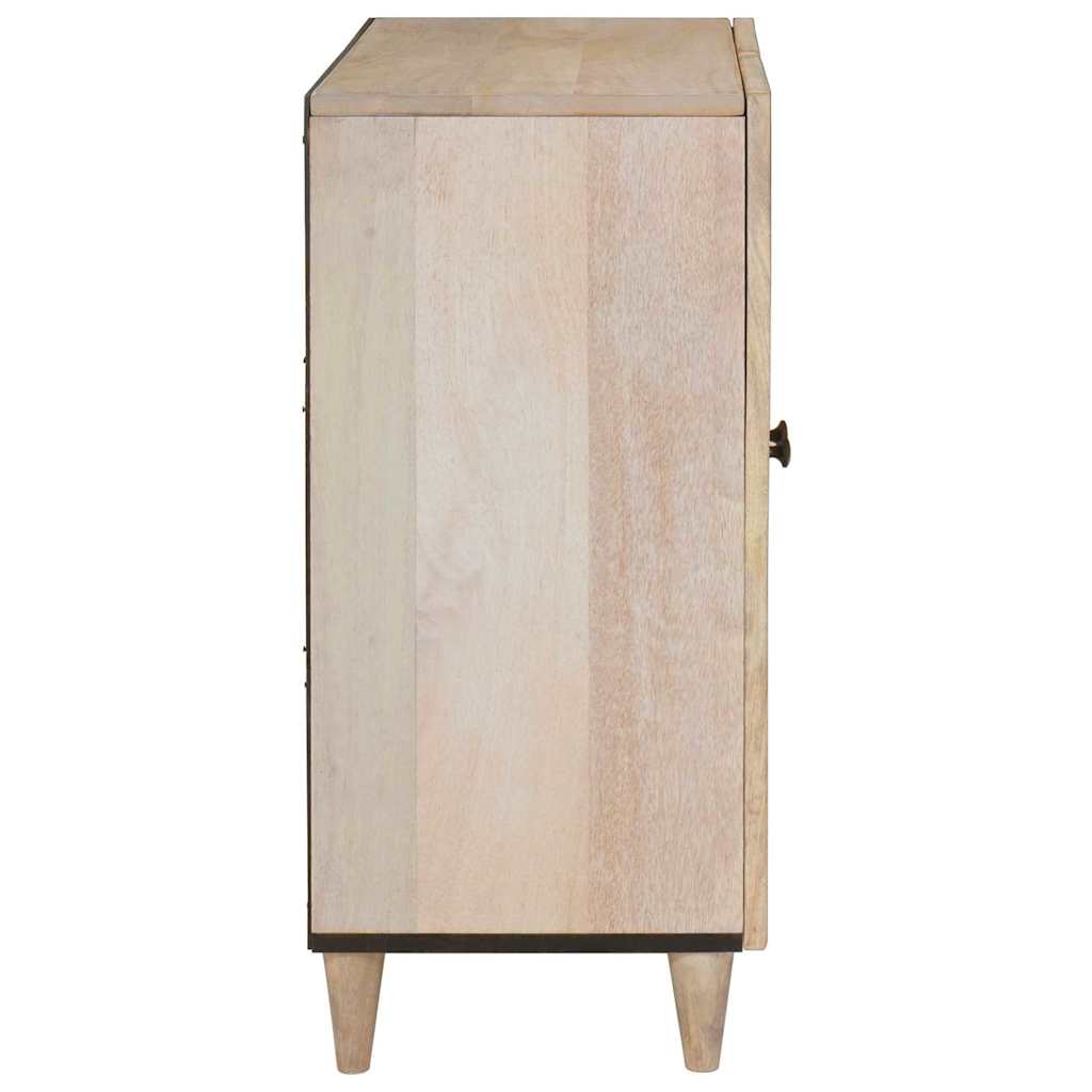 vidaXL Πλαϊνό γραφείο Λευκό 60 x 33 x 75 cm Μασίφ ξύλο μάνγκο