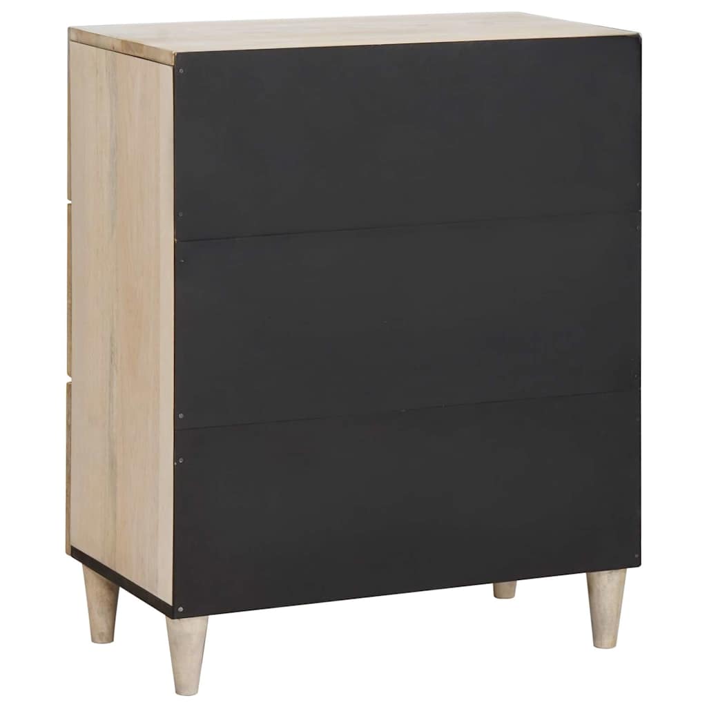vidaXL Πλαϊνό γραφείο Λευκό 60 x 33 x 75 cm Μασίφ ξύλο μάνγκο