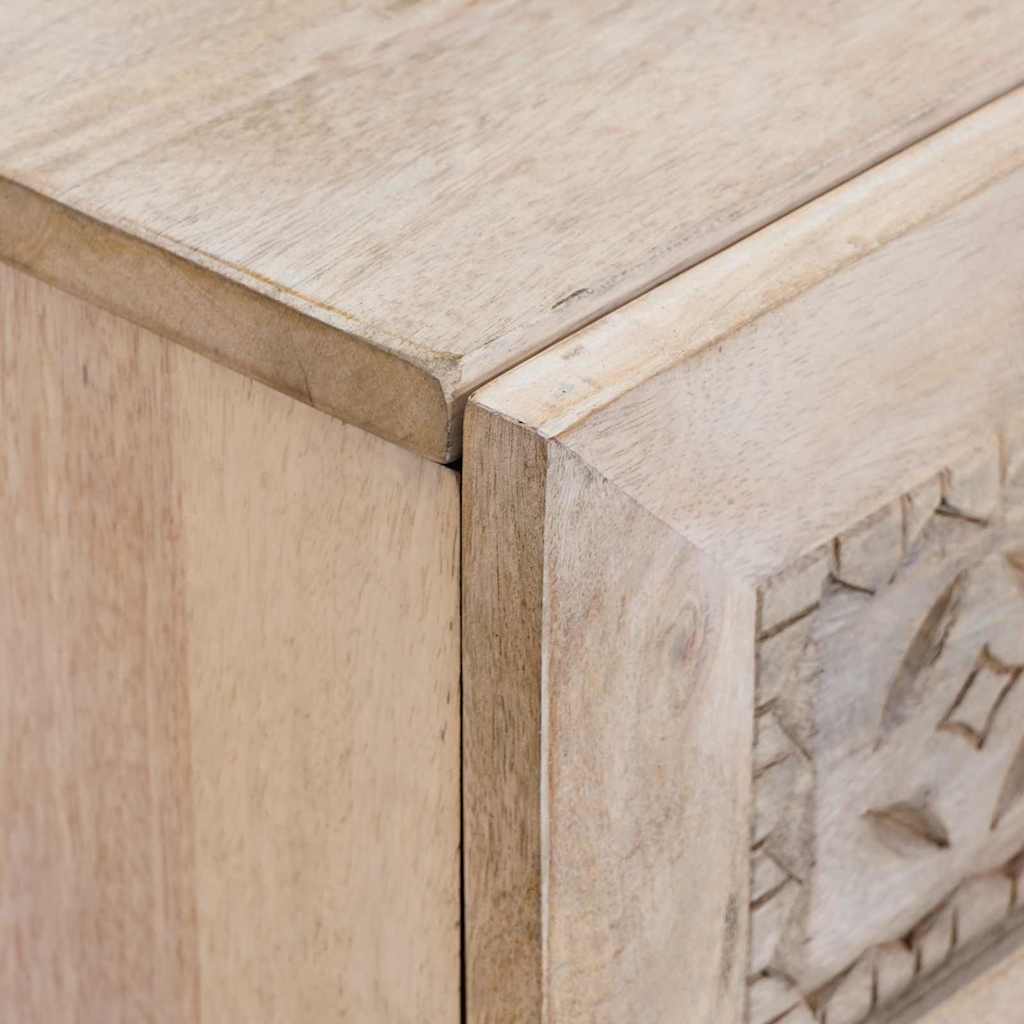 vidaXL Κομοδίνο Λευκό 50 x 33 x 62 εκ. Επεξεργασμένο Ξύλο