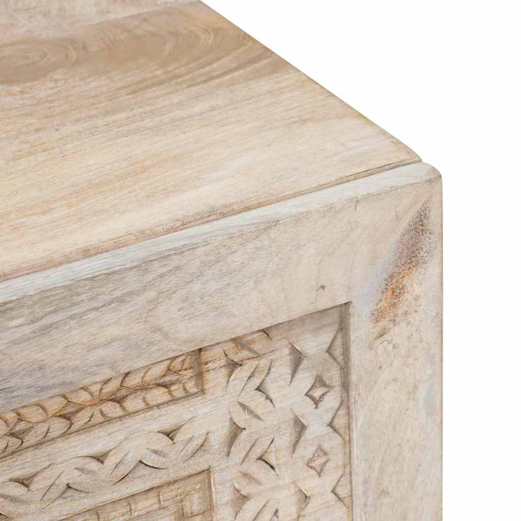 vidaXL Τραπεζάκι σαλονιού Μπεζ 100 x 54 x 40 εκ Μασίφ ξύλο μάνγκο