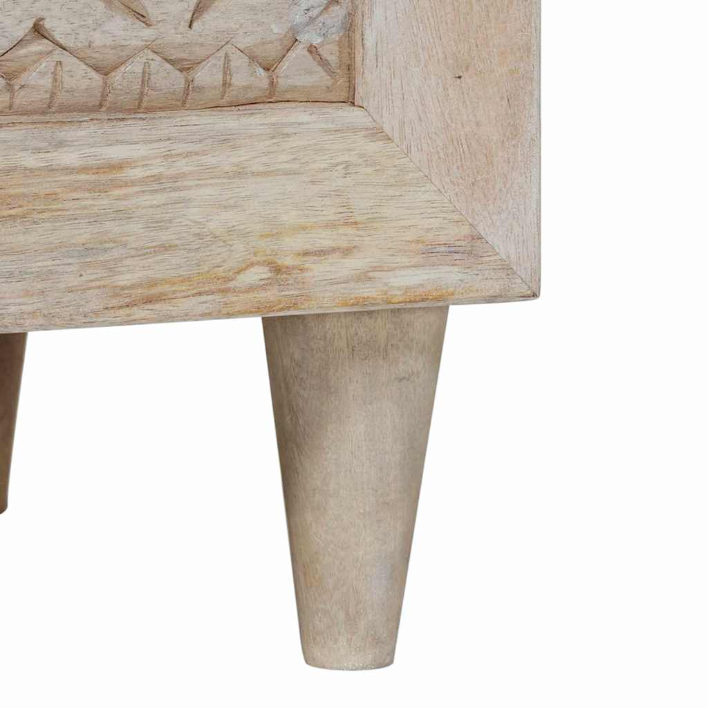 vidaXL Ντουλάπι TV Λευκό που έχει υποστεί λεύκανση 100 x 33 x 46 εκ