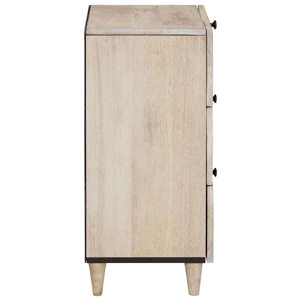 vidaXL Πλαϊνό γραφείο με συρτάρι Λευκό 33.5 x 40 x 75 εκ