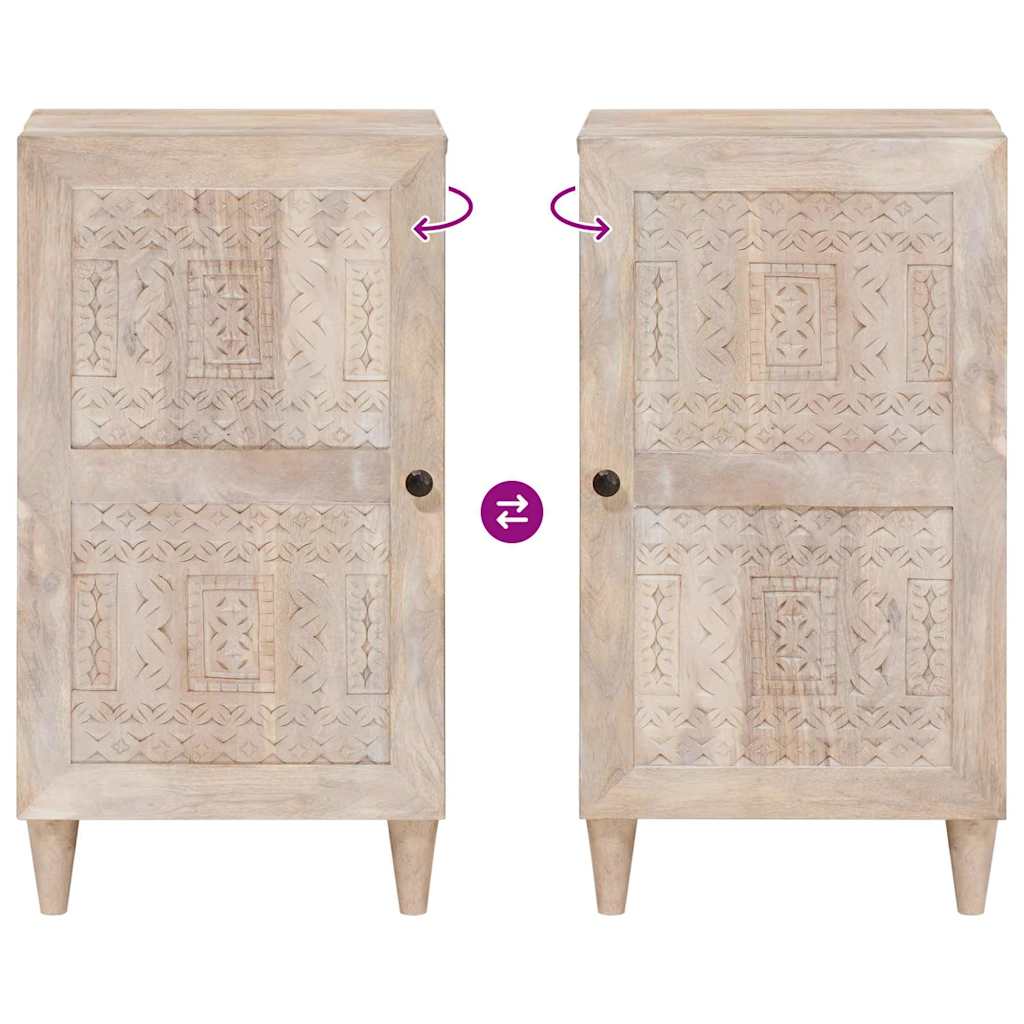 vidaXL Πλαϊνό γραφείο Λευκό 33.5 x 40 x 75 εκ