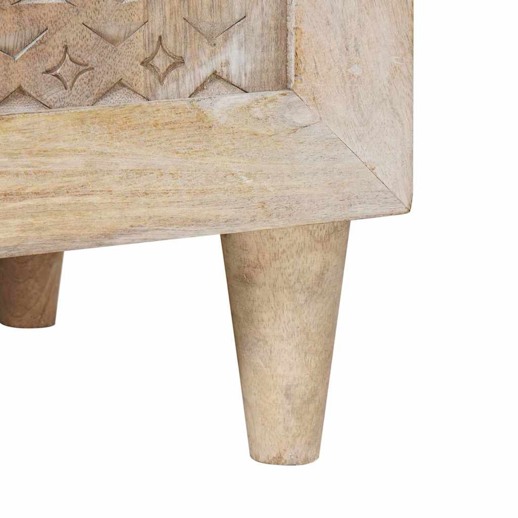 vidaXL Πλαϊνό γραφείο Λευκό 33.5 x 90 x 75 εκ