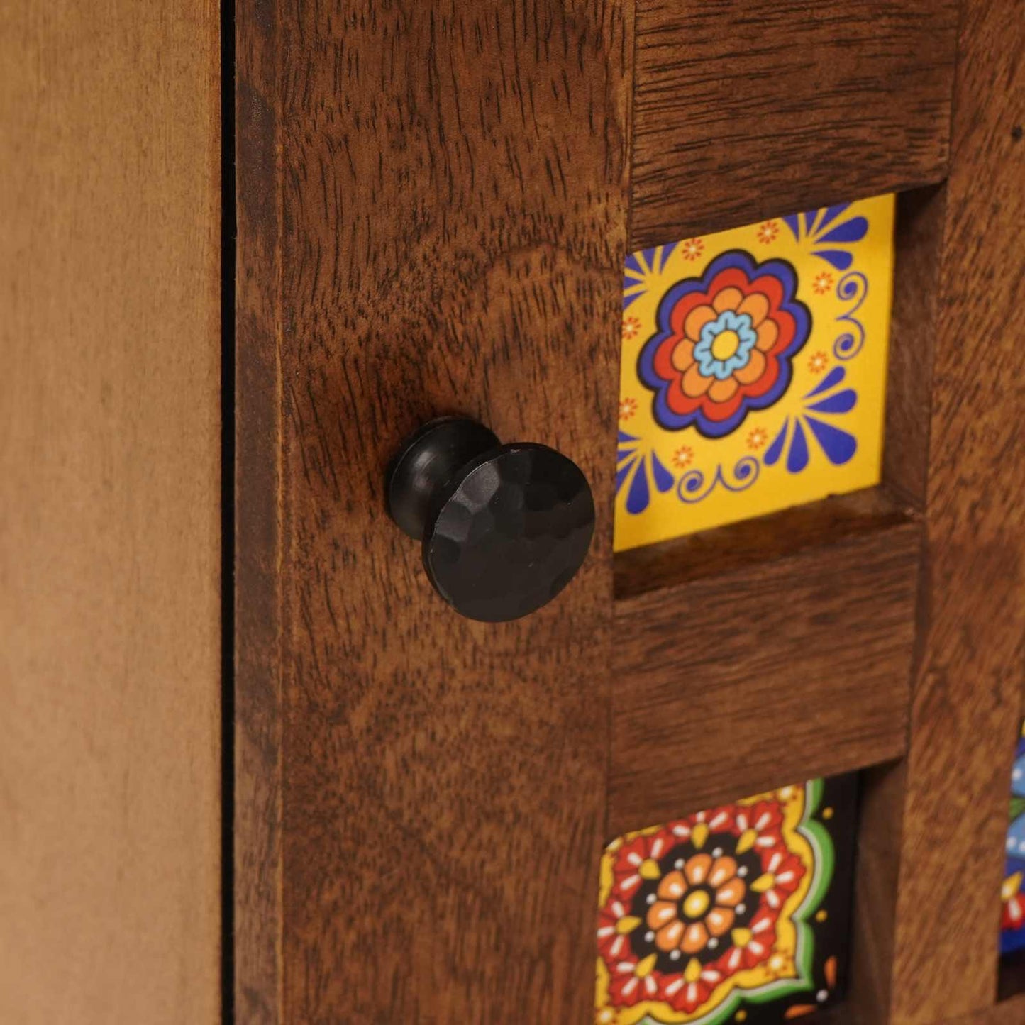 vidaXL Κομοδίνο 2 pcs Καφέ 40 x 33,5 x 46 εκ Στερεό ξύλο μάνγκο