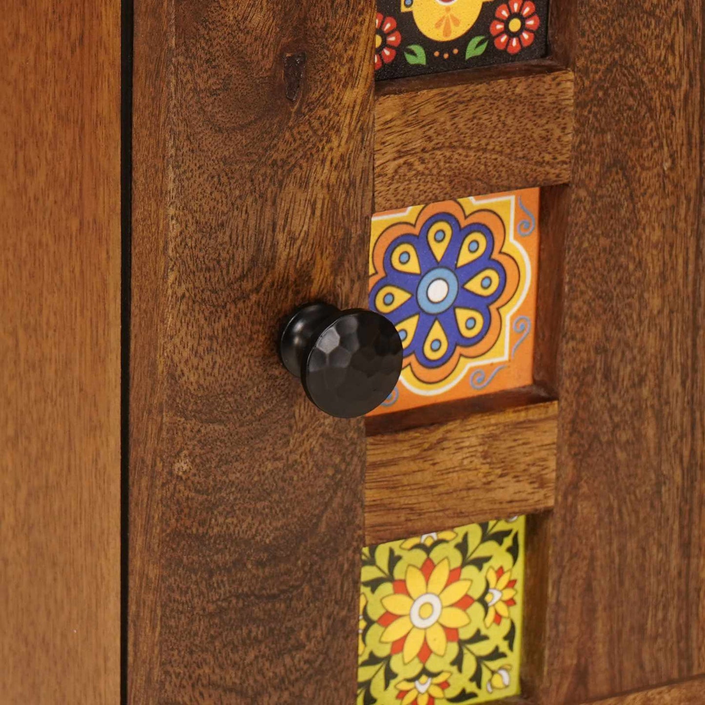 vidaXL Κομοδίνο με συρτάρι Καφέ 50 x 33 x 60 εκ Στερεό ξύλο μάνγκο