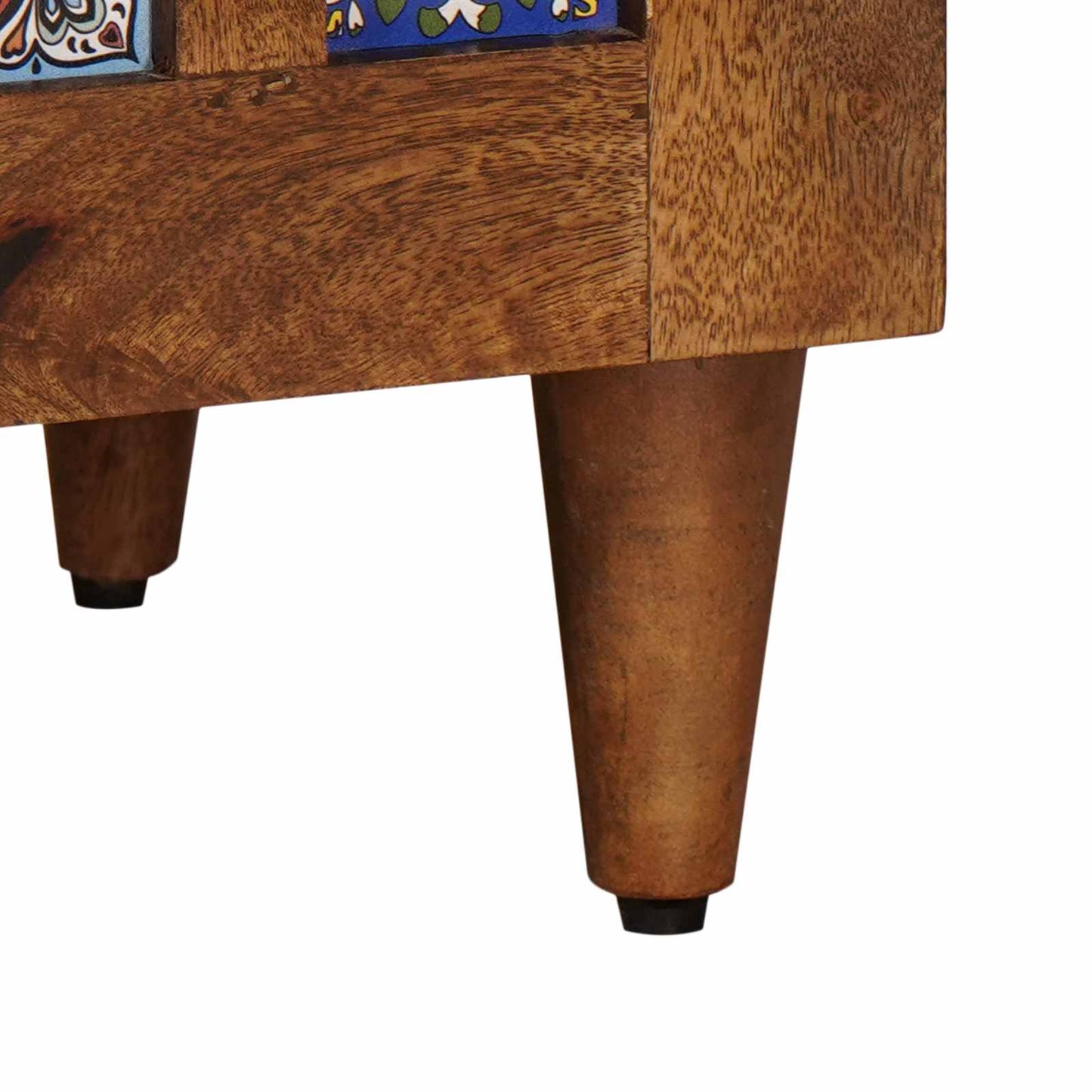 vidaXL Κομοδίνο με συρτάρι Καφέ 50 x 33 x 60 εκ Στερεό ξύλο μάνγκο