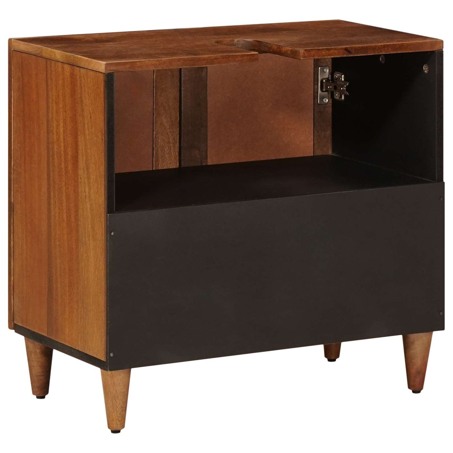 vidaXL Ντουλάπα Νιπτήρα Mπάνιου με αποθήκευση Καρυδιά 62 x 33 x 58 εκ.