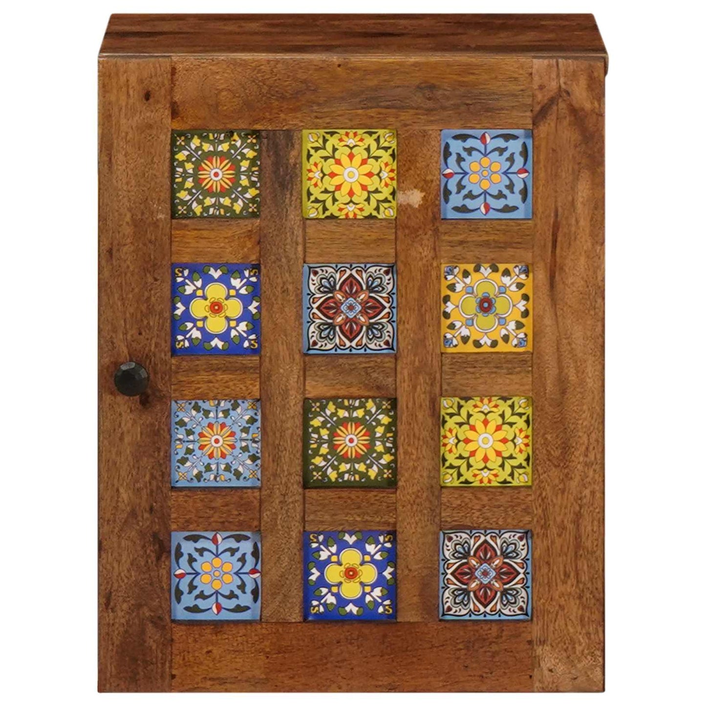 vidaXL Κρεμαστό Ντουλάπι Μπάνιου με πόρτα Καρυδιά 38 x 33,5 x 48 εκ.