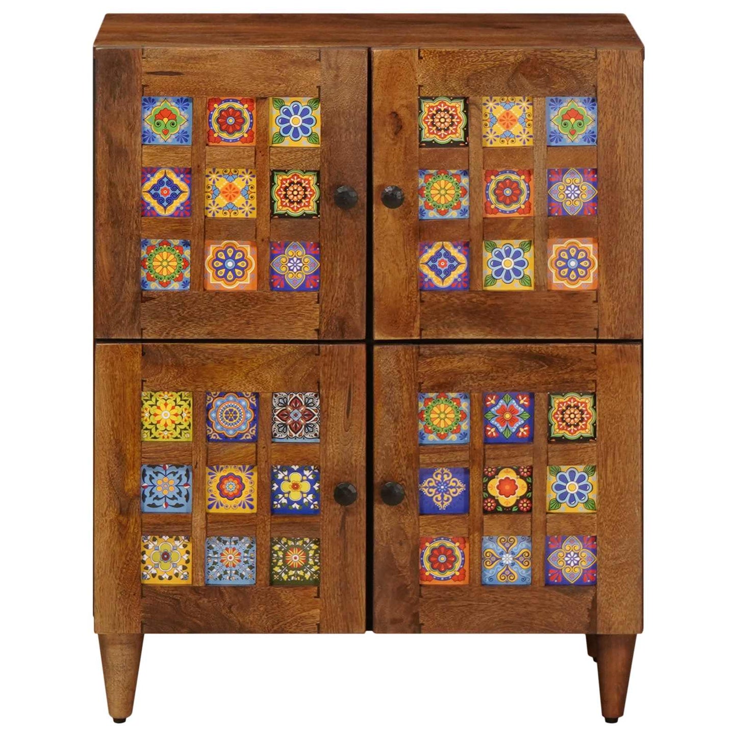 vidaXL Πλαϊνό γραφείο Καρυδιά 60 x 33 x 75 cm Στερεό ξύλο μάνγκο