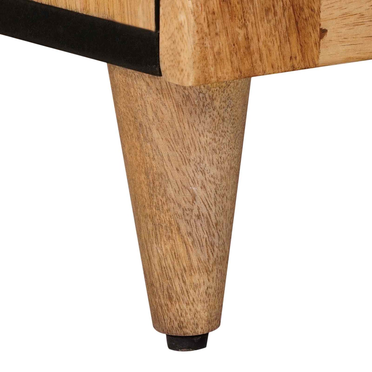 vidaXL Πλαϊνό γραφείο Φυσικό 60 x 33 x 75 cm Στερεό ξύλο μάνγκο