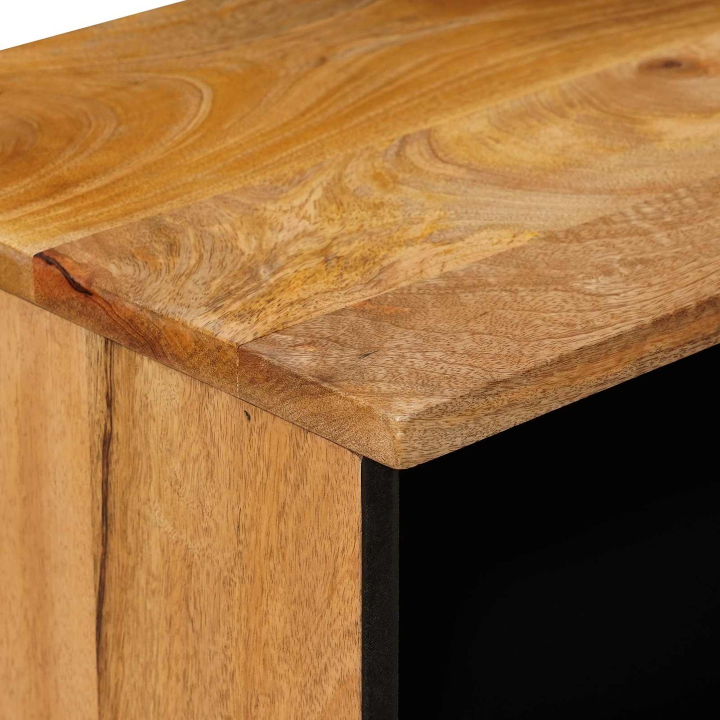 vidaXL Κομοδίνο 2 τμχ. Φυσικό 40 x 33 x 46 εκ. Στερεό ξύλο μάνγκο