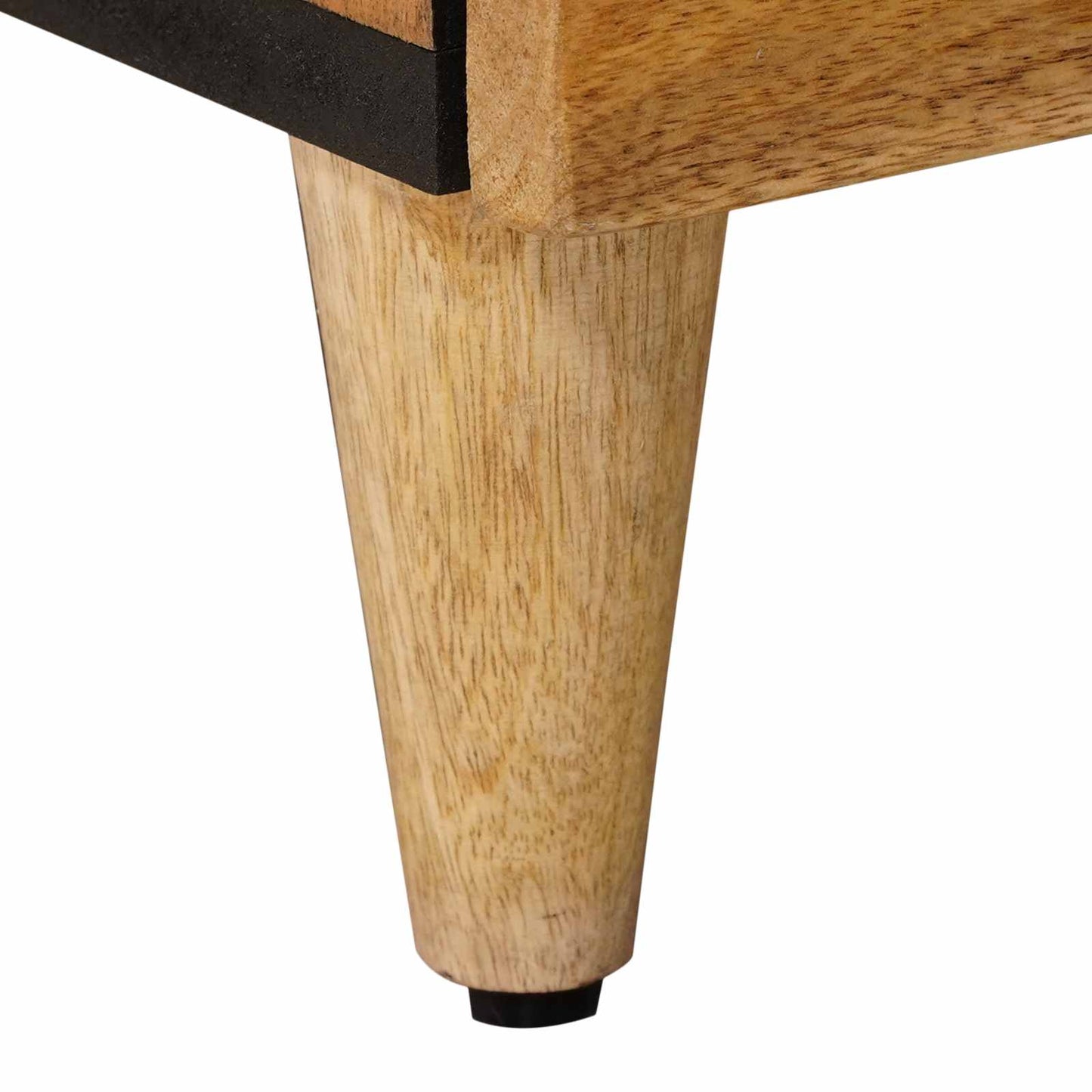 vidaXL Κομοδίνο 2 τμχ. Φυσικό 40 x 33 x 46 εκ. Στερεό ξύλο μάνγκο