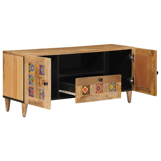 vidaXL Ντουλάπι TV Φυσικό 105 x 33,5 x 46 εκ. Στερεό ξύλο μάνγκο