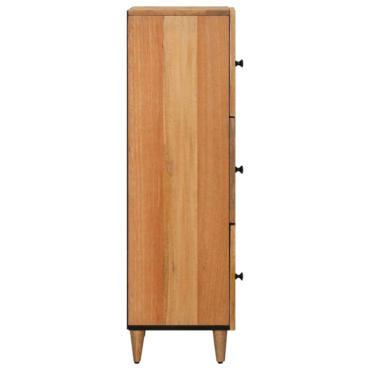 vidaXL Highboard με πόρτα Φυσικό 40 x 33 x 110 εκ Στερεό ξύλο μάνγκο