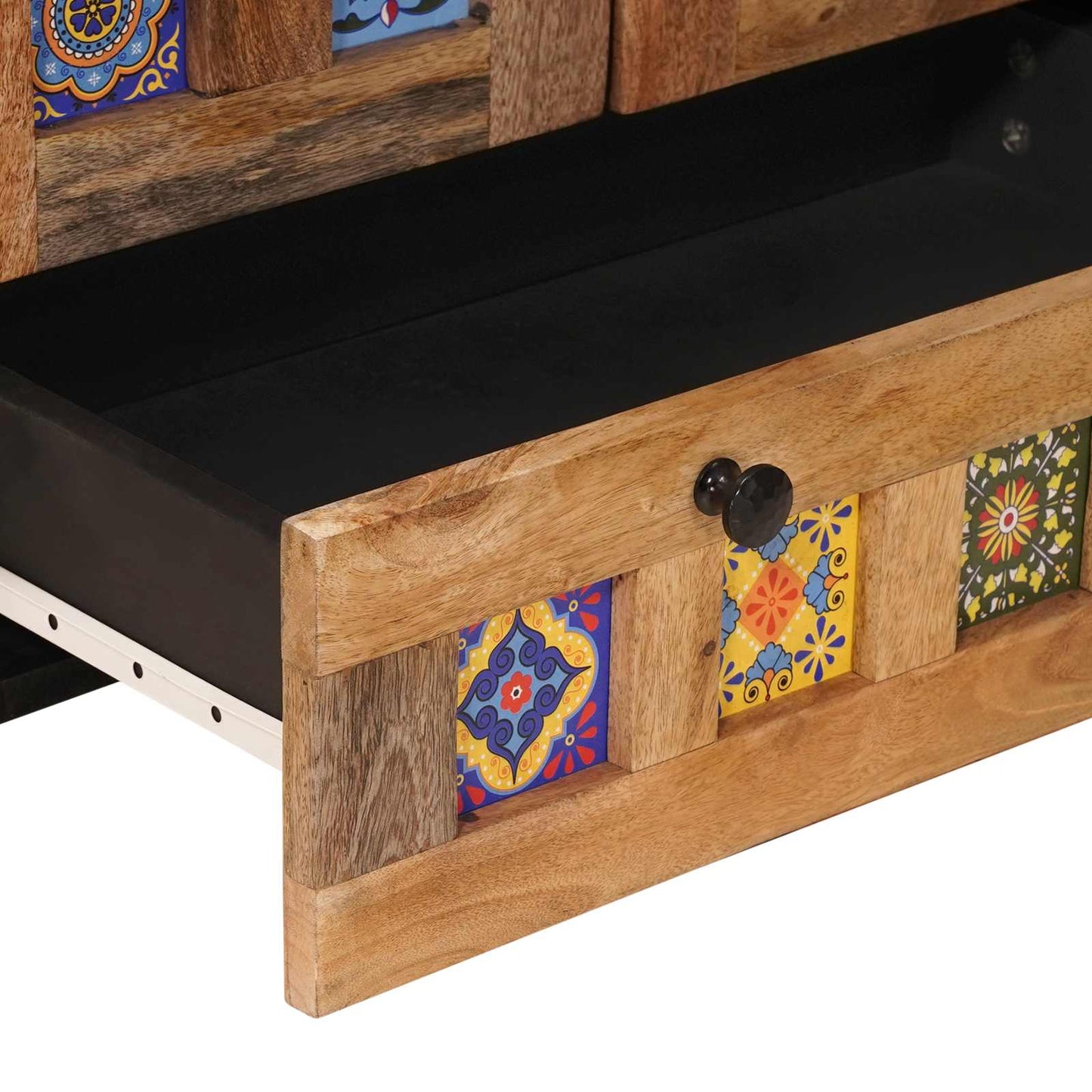 vidaXL Highboard Φυσικό 60 x 33,5 x 100 εκ. Στερεό ξύλο μάνγκο