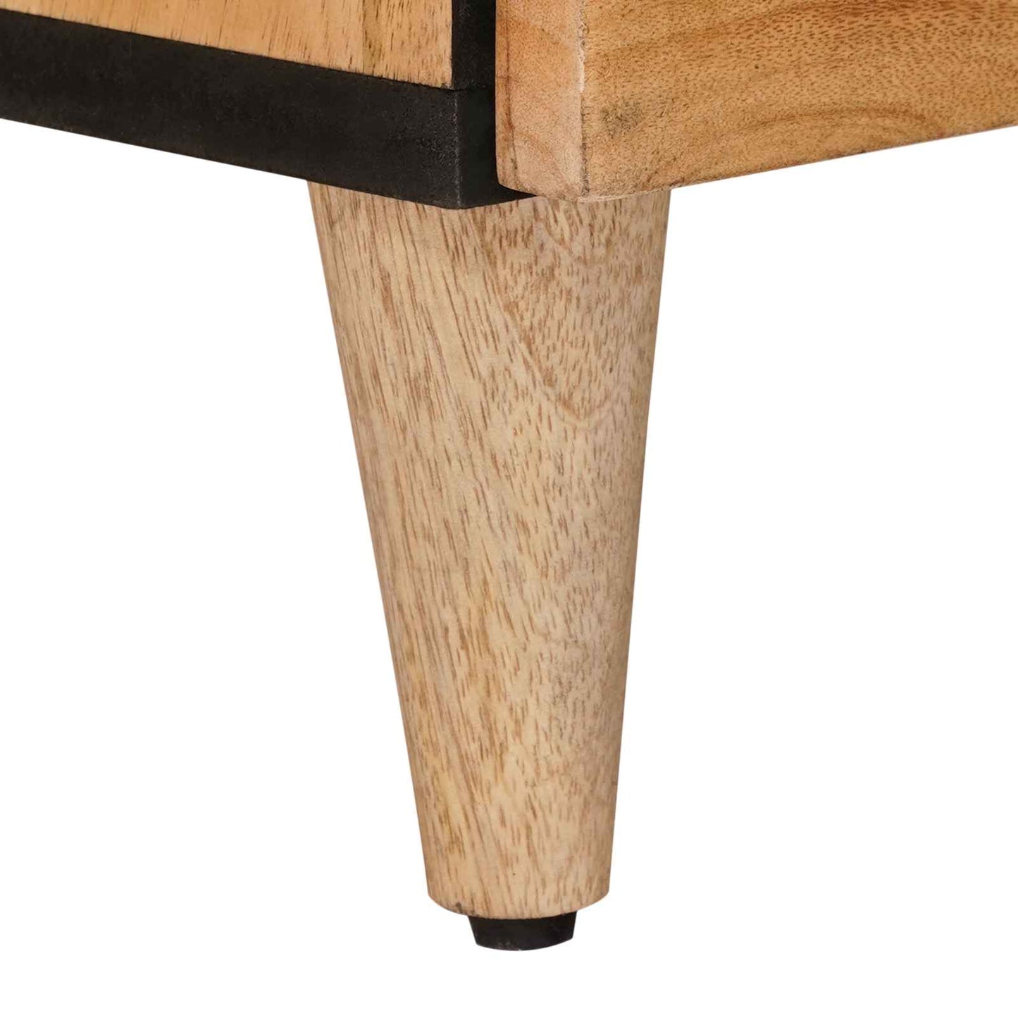 vidaXL Highboard Φυσικό 60 x 33,5 x 100 εκ. Στερεό ξύλο μάνγκο