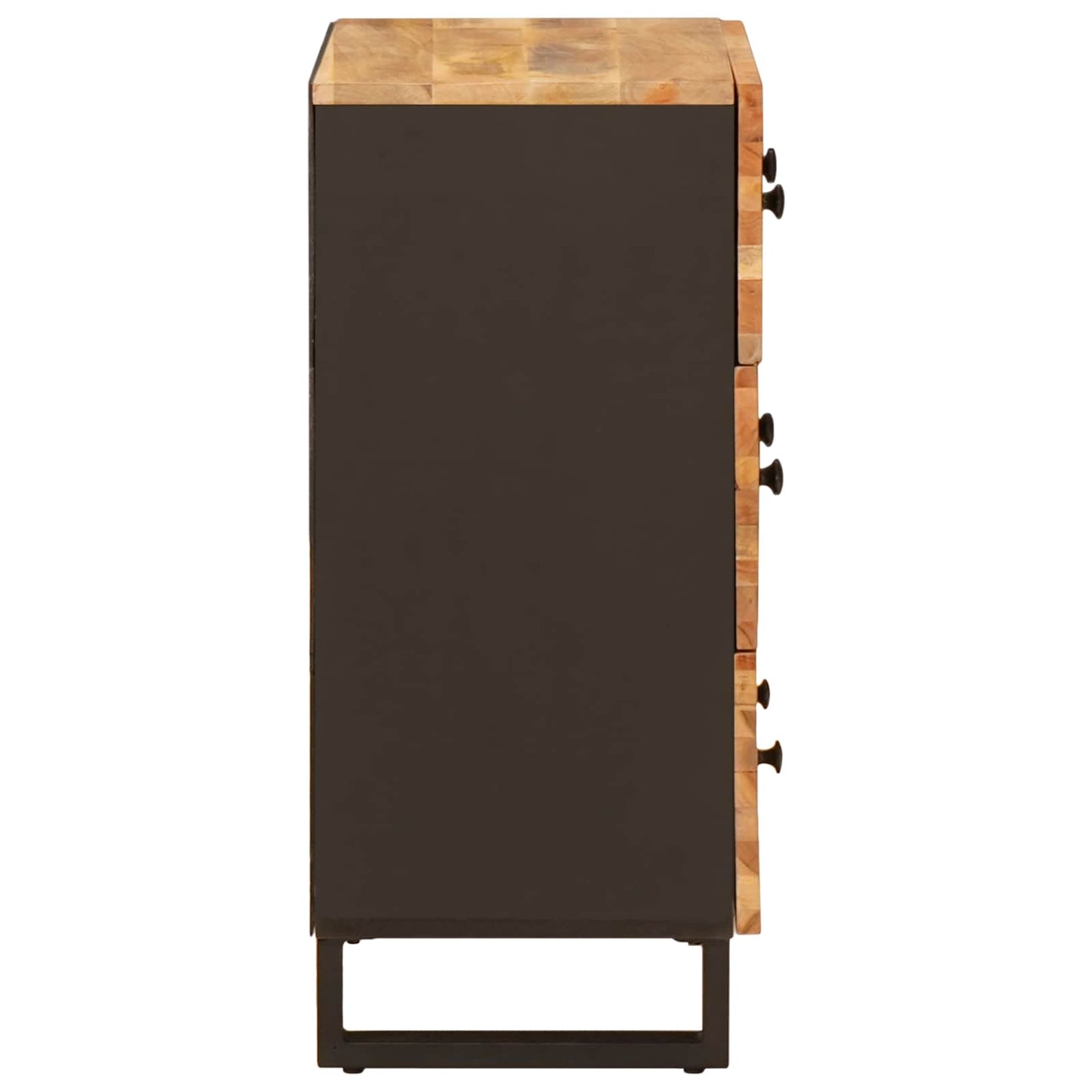 vidaXL Μπουφές Αποθήκευσης Καφέ 60 x 33 x 75 cm Στερεό ξύλο μάνγκο
