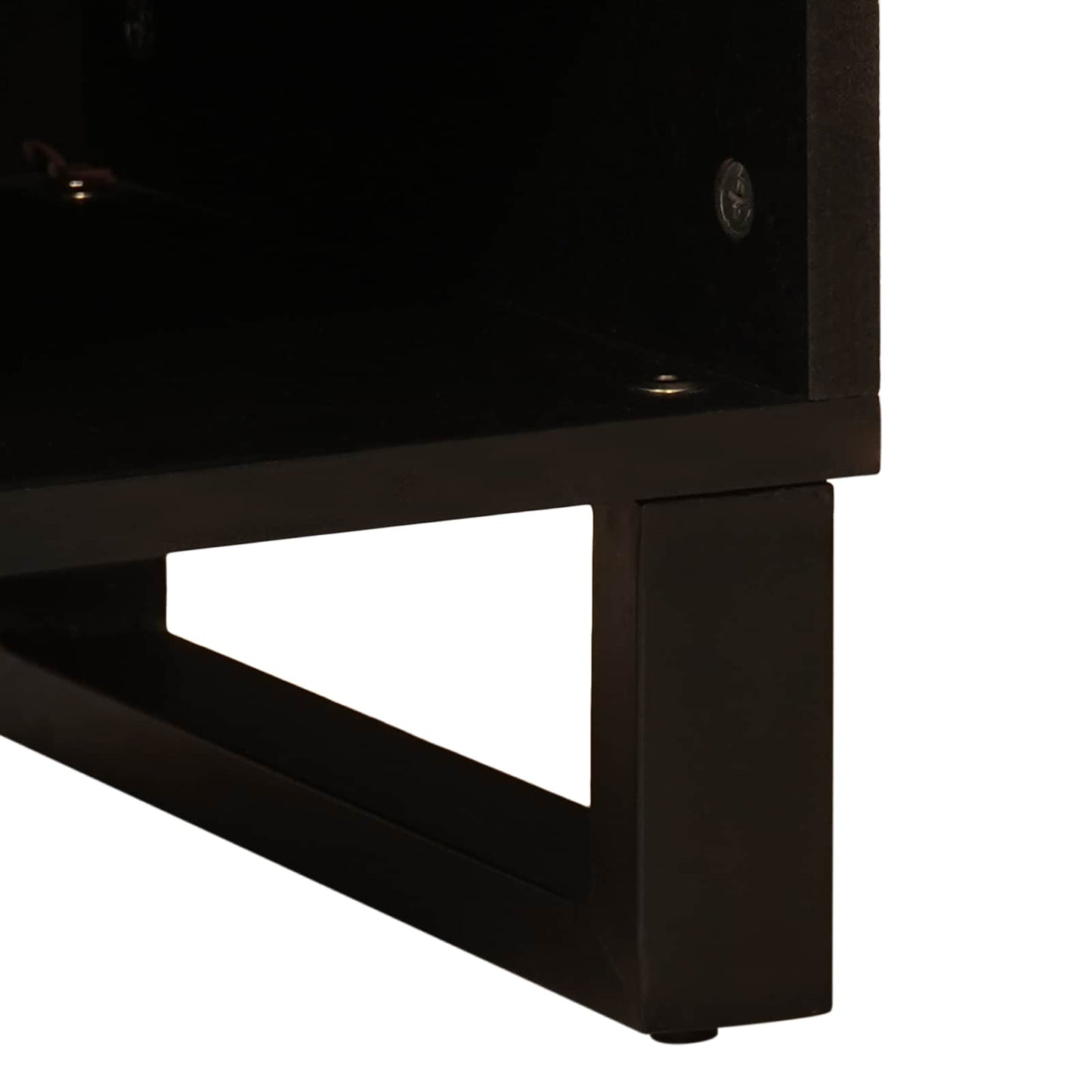 vidaXL Ντουλάπι TV με συρτάρι Καφέ 100 x 33 x 46 εκ Στερεό ξύλο μάνγκο