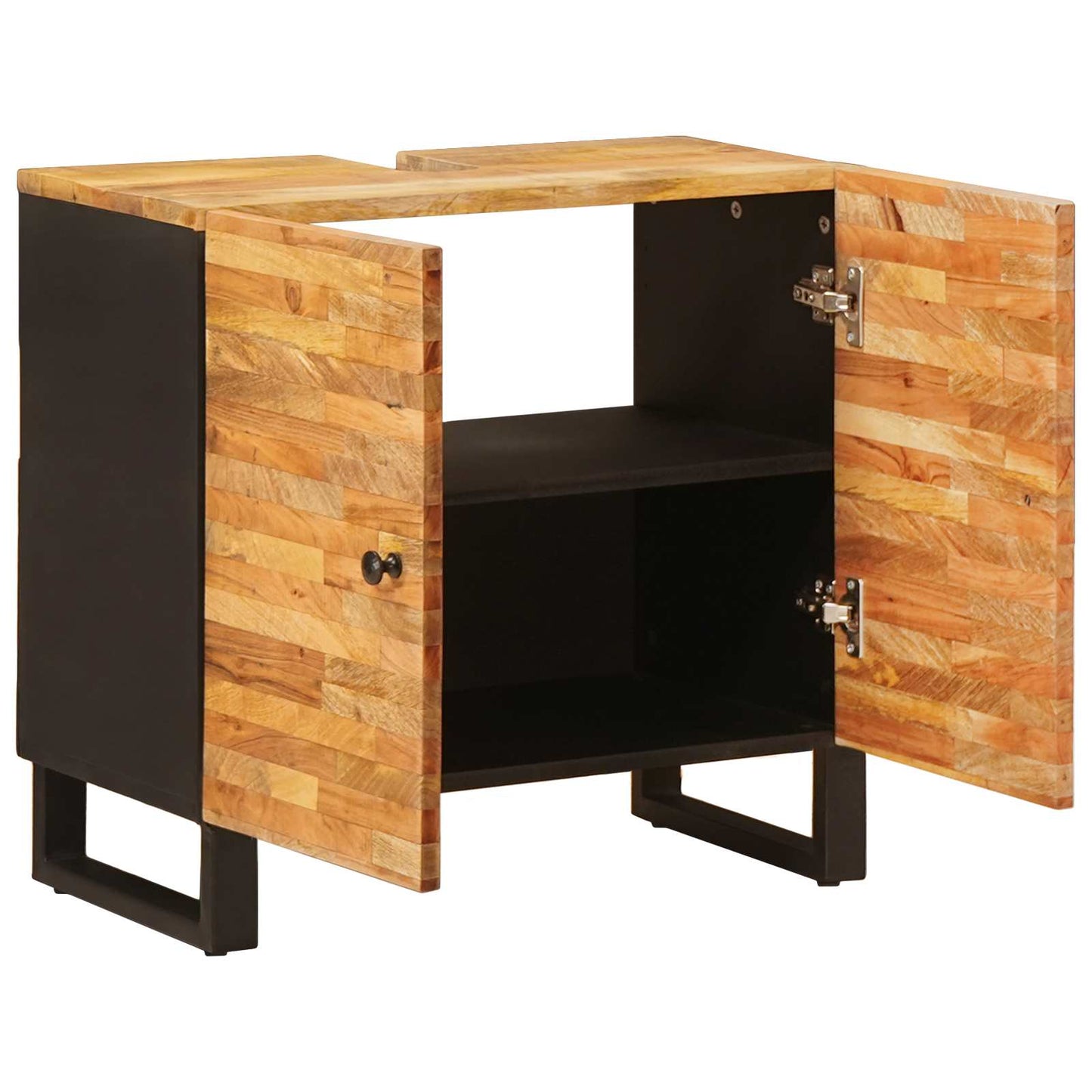 vidaXL Ντουλάπα Νιπτήρα Mπάνιου με αποθήκευση Φυσικό 62 x 33 x 58 εκ.