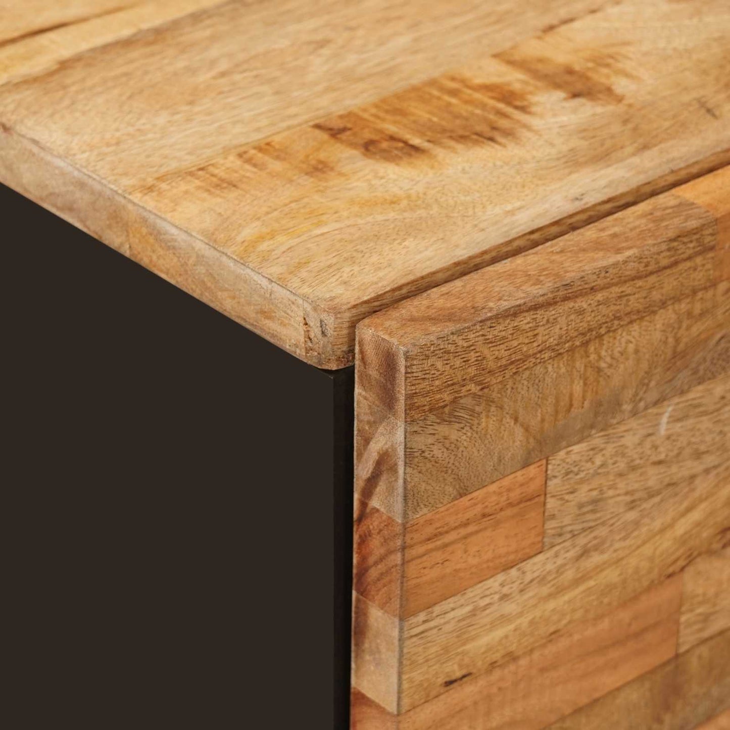 vidaXL Ντουλάπι Μπάνιου Φυσικό 38 x 33,5 x 58 εκ. Στερεό ξύλο μάνγκο