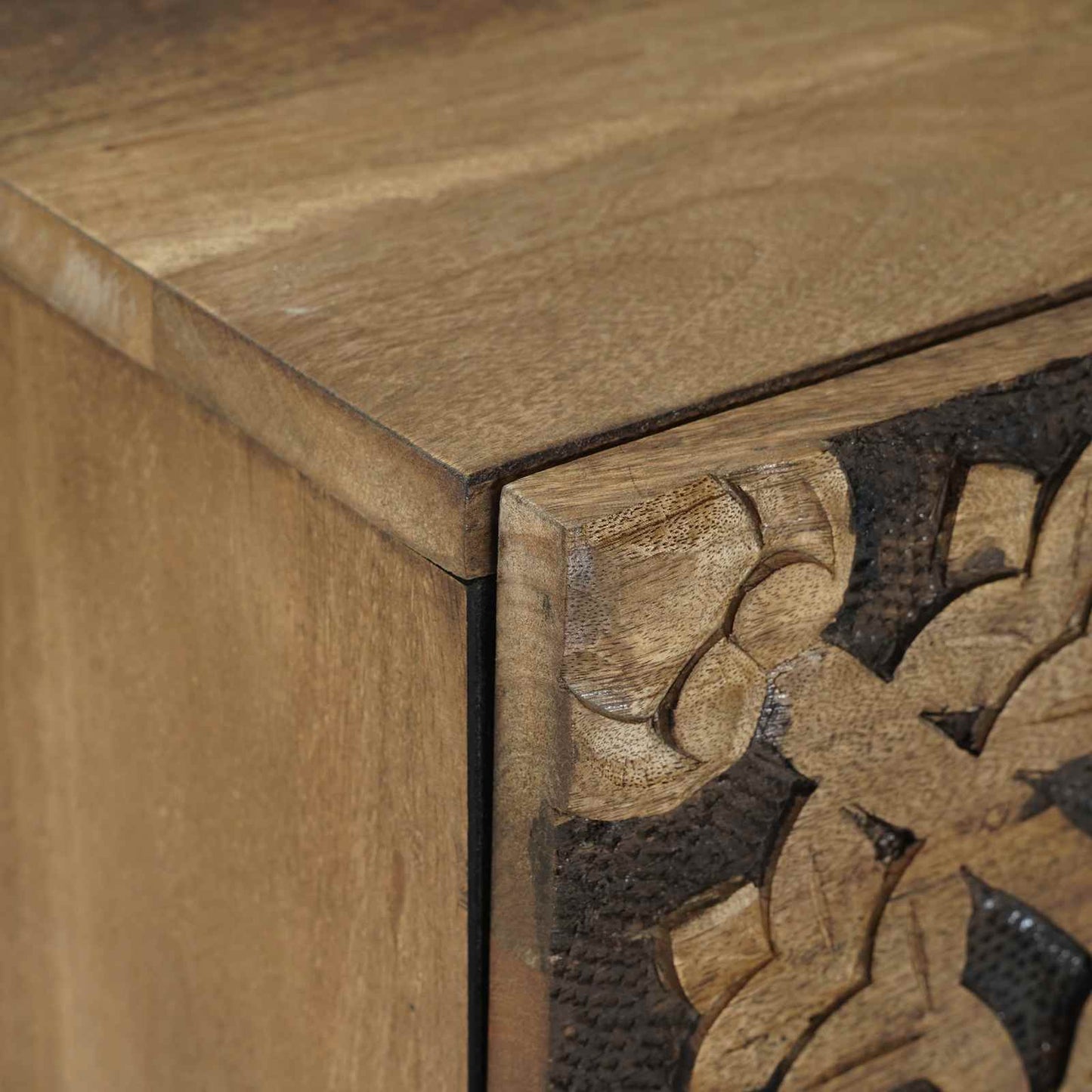 vidaXL Κομοδίνο 2 τμχ. Καφέ 40 x 33,5 x 46 εκ Στερεό ξύλο μάνγκο
